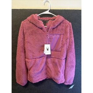 Spyder Women's Rosewood Sherpa Fleece Full Zip Jacket Size Small  NWT Soft!